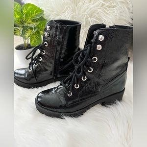 Steve Madden Black Georgie Boots Size 8.5 Medium